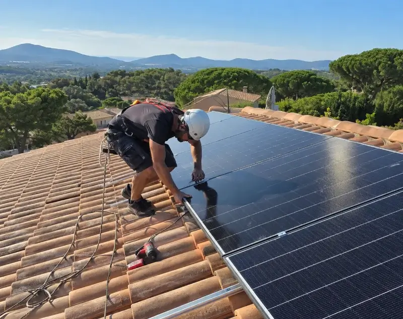 Installateur panneaux solaires Meyzieu — pose photovoltaïque sur toiture